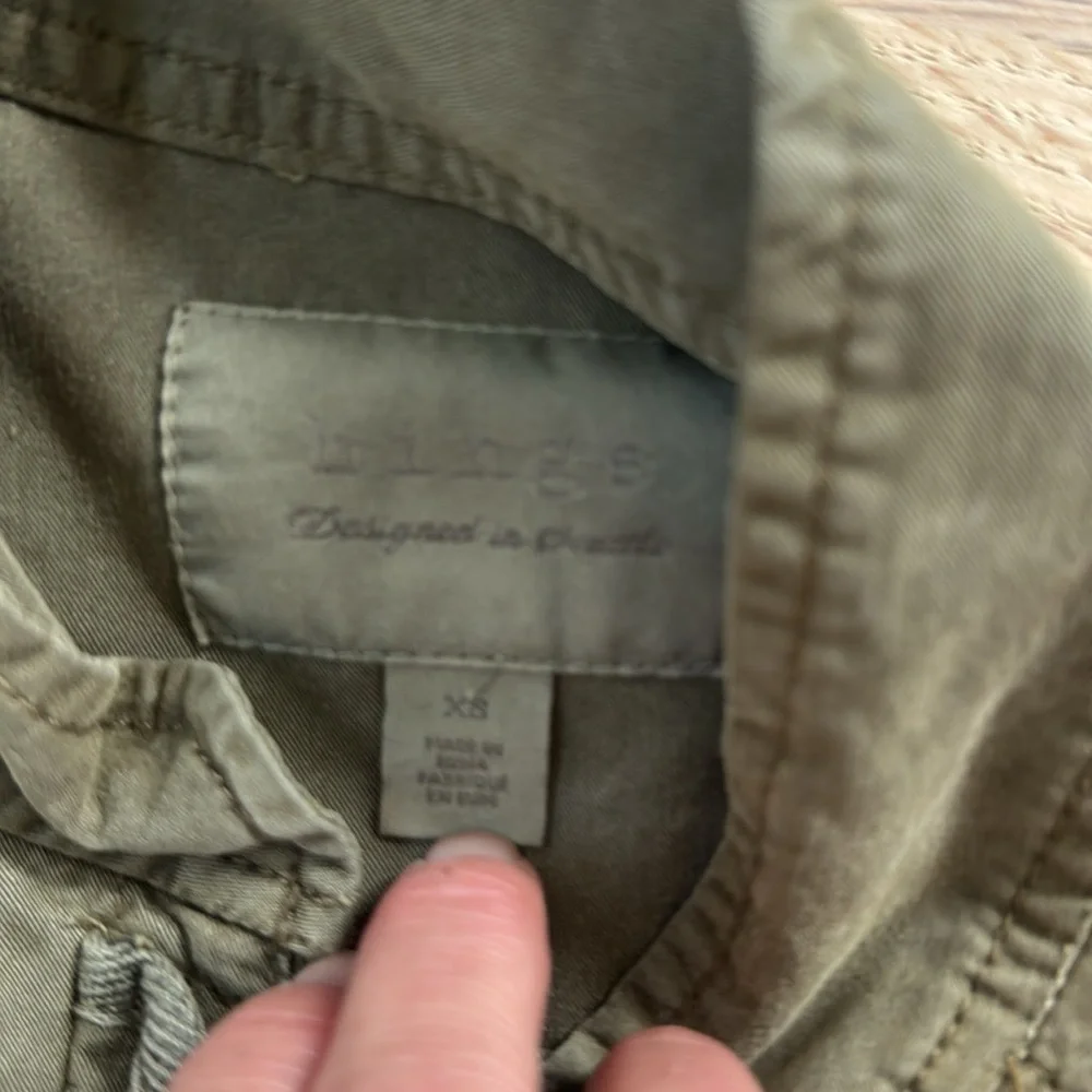 hinge Olive Green Utility Drawstring Jacket - Picture 2 of 3